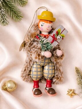 Vintage Kurt Adler 1984 “Freddie” The Fabulous 20’s Wood Ornament 5.75”